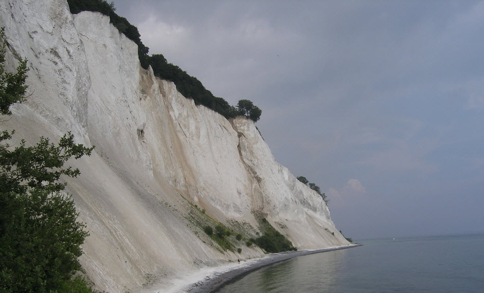 Pr&aelig;kvart&aelig;r geologi p&aring; M&oslash;ns klint